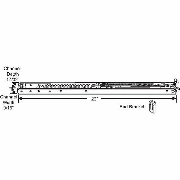 Strybuc 22in Channel Balance 62FC-22C-5